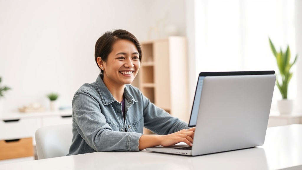 Eine Person, die 2026 seriös mit Online-Umfragen Geld verdient und dabei an einem Laptop sitzt.