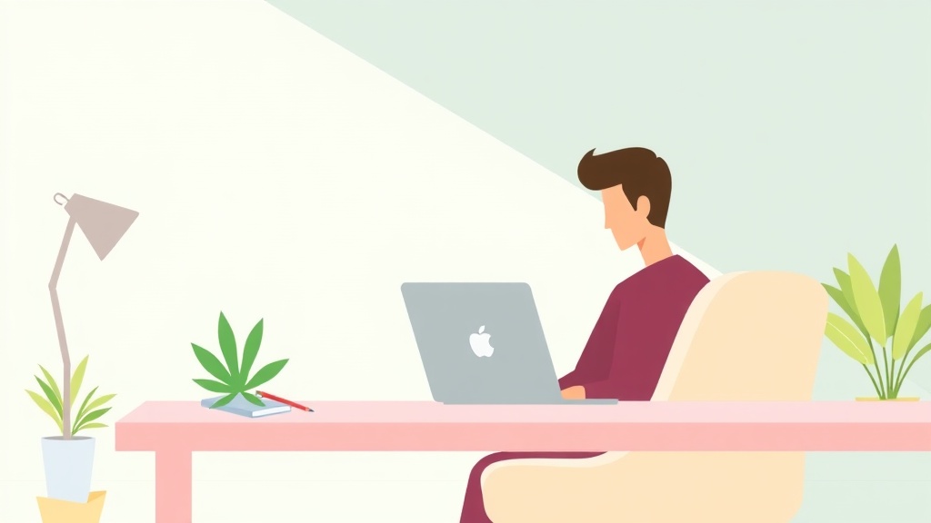 Person arbeitet am Laptop, symbolisiert Online-Arbeit ohne finanzielle Investition.