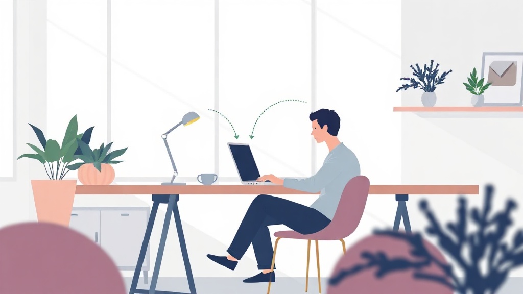 Person arbeitet am Laptop, um online Geld zu gewinnen.