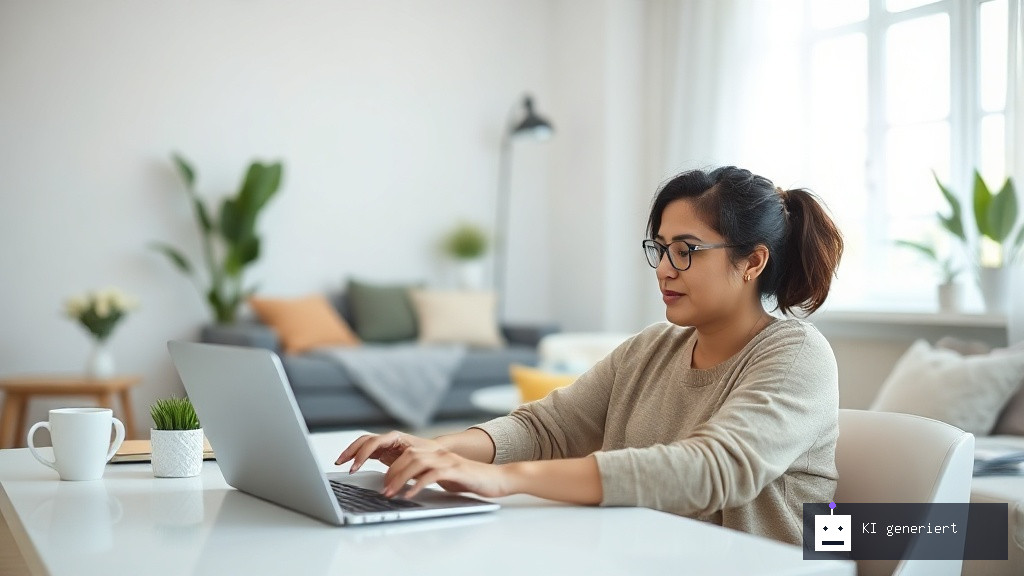 Person arbeitet konzentriert am Laptop von zuhause aus, um 2026 Geld dazuzuverdienen.